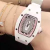 Lyxmekanik tittar på armbandsur Zun Watch Ms Multifunktionell RM07-01 Personlig automatisk mekanisk kvinnors keramik