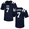 NCAA Kolej Futbol Ole Miss Rebels 4 Quinshon Judkins Jersey 2 Jaxson Dart 7 Luke Altmyer 6 Zach Evans 24 Ulysses Bentley IV 8 Malik Heath Üniversitesi Mavi Kırmızı Beyaz