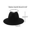 Czapki czapki/czaszki Kobiety zimowe żółte klasyczne Elastyczne fedora kapelusz unisex wełna filc Jazz Hats eleganckie mężczyźni kobiety szerokie grzbiet panama cap t221013