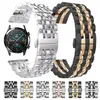 Titta p￥ band rostfritt st￥lrem f￶r Huawei Titta p￥ GT 2 46mm 42mm GT2 Pro Band Armband f￶r hedra Magic ES 20mm 22mm Metal Wrist Watchband 221013