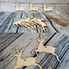 Christmas Decorations Crafts Creative Country Wooden Tree Pendant Home Decoration Gift Accessories Strap Carved Wood Chips