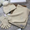 Zimowe szaliki Ustaw ciepłe wełniane rękawiczki modne fryzurki kanipee kobiety mężczyźni zimne dowód rękawiczki z dzianiny