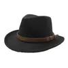 Beanie/Skull Caps Ozyc Women's Men's Wool Hollow Western Cowboy Hat With Fashion Belt Size Gentleman Lady Jazz Cowgirl Jazz Toca Sombrero Cap T221013