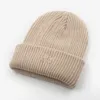 Modebrev stickade hattar vinter m￶ssor unisex m designer skalle kepsar motorhuven m￤n kvinnor tjockare virkning hatt stickning beanie utomhus trendig ￶ron muff xmas