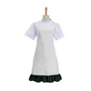 3pcs Aprons Sublimation DIY White Blank Cotton Linen Sleeveless Kitchen Pinafore Can Hang Neck