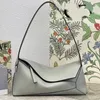 Borsa a tracolla Hobo Ascella Borsa a tracolla Borsa a mano con patta per donna Moda grano di mucca Vera pelle Lettera Stampa Cerniera aperta Lady Clutch Tote 7a Custodia di qualità