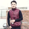 Men's Hoodies Men Vest Coat Sleeveless Puffer Jacket Thin Warm Lightweight Waistcoat