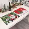 Yeni örme kumaş Noel Baba Dekoratif Placemat Karikatür Bebek Yalıtım Pad Çapraz Sınır CCB16331