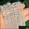 Outros veja PIC 10mm Facetado rondelle clear quartzo de cristal vidro de vidro redondo espaçador solto para brincos de pulseira diy jóias 15inchessee dhrd0