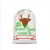 Santas Sacks Kerstcadeau Zakken Decoraties Xmas Kids Candy Bag Jute Trekkoord Bundel Totes Pocket Pouch 18 Kleuren BC122