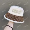 Designer Cashmere Bucket Hat Cap para homens Mulher Baseball Basol