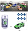 Creative Coke Can Mini Car RC Cars Collection Radio Controlowane samochody na zabawkach zdalnych dla chłopców Prezent Wly935