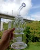 Helder Glas Water Bong Waterpijpen Gebogen Buis Recycler Dab Rigs Met Band Perc Waskolf Voor Pijpen, draagbare Water Bong