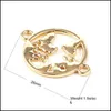 Charms Antique Sliver Gold Infinity Love Charms Elephent Word Heart Connector Making Bracelet en métal Colliers Ornements Bijoux-Z Dro Dhgwy