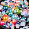 Other See Pic Mix Size Abs Half Round Imitation Pearl Bead Flat Back Scrapbook Beads For Jewelry Making Craft Nails Shoes Clothing Dr Dhztm