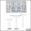 Smycken påsar väskor smycken påsar 1x diy hantverk örhänge hart b 3 st akryl t form displayhållare stativ droppleverans 2022 pac dhfp7