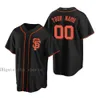 Giants Countback 28 Buster Posey Jerseys SF 35 Crawford Brandon Belt Will Clark Willie Mays Willie McCovey Mens Kids Woman Orange Black White Baseball Jerseys