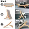 Cat Furniture Scratchers Wood Anti Scratcher Scratch Board Bed 3 In 1 Pad Vertical Pet Toys Grinding Nail Scraper Mat Training Cla311g