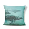 Pillow Ocean Covers Sailboat S Animal Art Modern El Housewarware Case Baleia 43x43cm Designer de burlap