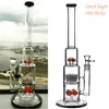 Hög Big Bong Green Hookahs Tree Perc Bägare Dab Rig unik med Sprinkle Inline Flow Recycler rekommenderar definitivt