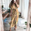 Robes décontractées Femme Printemps 2022 Amazon Explosion Mode Tempérament Sexy Robe à fleurs à lacets