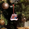 Benzine Elanden Kerstboom Hanger Partij Gunst Kerstversiering DIY Handgeschreven Naam Hars Ambachtelijke Hanger Geschenken