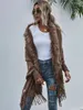 Women's Fur 2022 Warm Coat Women's Fashion Slim Fit Cardigan Jacket Winter Ladies Elegant Collar Parka Women