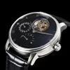 Orologio da polso meccanico da uomo cassa argento superficie nera 42,5 mm tourbillon 6025-1542-55 super movimento automatico zaffiro cronometraggio multifunzione orologio di lusso