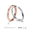 Eheringe aus Titan, Edelstahl, Roségold, rund, modisch, für Damen und Herren, Romanticjewelry als Jubiläumsgeschenk-Ring-Set