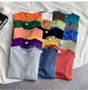 T-shirts masculins Summer Sémers 19 couleurs Basic 2022 Coton Colaire Tees Femelle Tops décontractés Streetwear S-3XL