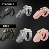 Costume Accessories Chastity Cage Male Sex Toys Small/Standard Male Chastity Device Cock Cage with 5 Size Rings Brass Lock Locking Erotic U