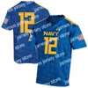 Nuovo American Wear Tai Lavatai Navy Midshipmen Maglie da calcio Custom Arline Xavier Arline