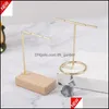 Sieraden zakjes zakken sieraden zakjes organizer houten rek armband hanger oorbel houder display decoratie stand voor kleine dingen dhzlq