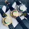 Gökkuşağı Elmas Deluxe Watch Business Erkek Spor Zamanı Güney Afrika Sondaj 904L Paslanmaz Çelik Erkekler Gül Altın Moda Otomatik Dalış Panda Safir