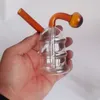 Hooká con crisis en espesor de color con accesorios de maceta de vidrio de filtro bong