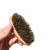 100 Stück Holzborsten Bartbürste Schnurrbartkamm können Logo anpassen Männer Holzbürsten