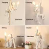 Pendant Lamps Resin Monkey Lamp Modern Lights Home Deco Rope Hanging Loft Luminaire Suspension Abajur Light Fixtures E27