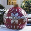 Christmas Decorations Christmas 60CM Outdoor Inflatable Decorated Ball Made PVC Giant No Light Large Balls Tree Decorations Outdoor Toy Ball 2022 T220929