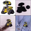 Broches Broches Mignon Robot Walll-E Émail Épinglette Dessin Animé Science Fiction Film Badge Broche Sac À Dos Décoration Bijoux Drop Livraison Dhw7R