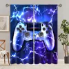 Vorhang Gamepad Game Controller für Videospiele und E-Sports 3D-Digitaldruck Schlafzimmer Wohnzimmer Fenstervorhänge 2 Panels