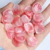 10st 20x18mm blommor Petal Lampwork Crystal Glass Loose Top borrade h￤ngsp￤rlor f￶r smycken som g￶r DIY hantverk Blommafynd