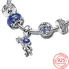 جديد 925 Pandoras Sterling Silver Silver موضوع سوار مجموعة رائد فضاء قلادة Galaxy زيارة المرأة هدية عيد ميلاد المجوهرات الرومانسية