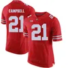 NCAA College Football Ohio State Buckeyes Jersey 1 Justin Fields 12 Cardale Jones 47 AJ Hawk 21 Parris Campbell 1 Braxton Miller 16 JT