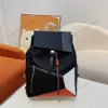 5A Backpack Bag Designer Leather canvas patchwork Wallet fashion Geometric shapes handbag For Men Classic Famous Brand Shopping Purses 220214