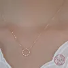 Collane con ciondolo Hi Man Placcatura in argento sterling 925 Collana in cristallo francese in oro 14 carati Donna Nobile Elegante Anniversario Gioielli Drop Del Smtzo