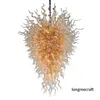 2022 Nouveau design Lustres en verre doré Lampes pour salle à manger Art Lustre en verre de style Murano avec ampoules LED Fabriqué en Chine Luminaire suspendu Décor LR380