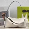 Borsa a tracolla Hobo Ascella Borsa a tracolla Borsa a mano con patta per donna Moda grano di mucca Vera pelle Lettera Stampa Cerniera aperta Lady Clutch Tote 7a Custodia di qualità