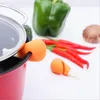 Table Mats Chicken Leg Shape Pot Cover Overflow Preventer Household Kitchen High Temperature Resistant Silicone Tool Practical