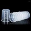 ML 페인트 수지 에폭시 미술 주방 연구소 10pcs에 사용하는 ML Rusable Prisposable Clear Graduated Plastic Mixing Cup 사용