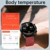 Relógios inteligentes Cardica Glicose no sangue Relógio inteligente ECG Monitoramento de pressão arterial Temperatura corporal Smartwatch masculino IP68 À prova d'água Rastreador de fitness 221013